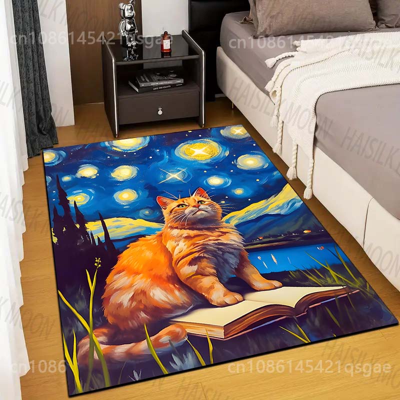 Commercial Book Printing Machines - Tappeto con stampa di un gatto